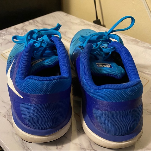Nike blue ombré Flex 2016 Run athletic shoots - Picture 3 of 8